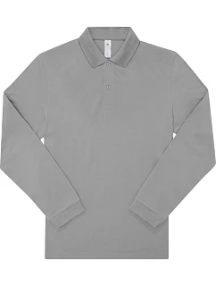 B&C My Polo 210 LSL Polo s dlhým rukávom z hrubej bavlny 01.U427 športová šedá