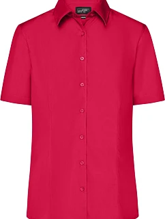 JN Popelínová business halenka s krátkým rukávem 02.0 red model 22487599 - Daiber