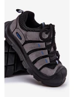 Chłopięce Buty Sportowe Trekkingowe Czarne Falenisa