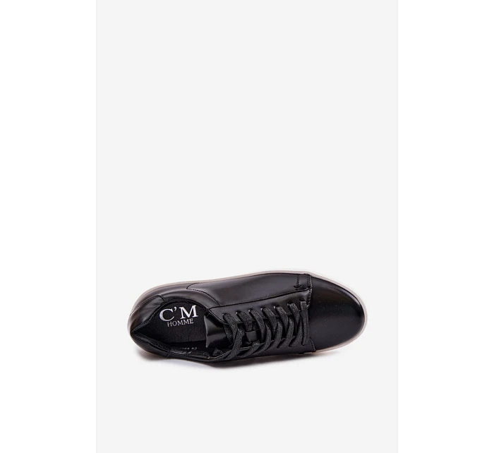 Pánské tenisky z eko kůže Černé Velton