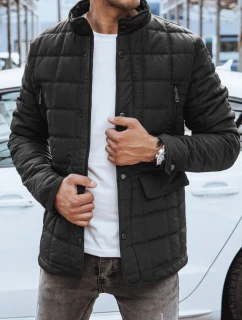 Pánska prechodná bunda čierna FashionStreet TX4695