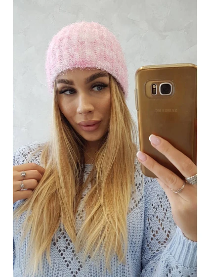 Dámská čepice  světle růžová model 18751421 - K-Fashion