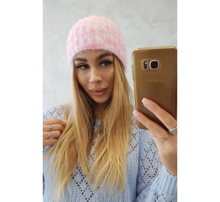 Dámska čiapka Cina K259 svetlo ružová