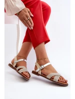 Ploché Dámské Sandály model 21660397 Béžové - S.Barski