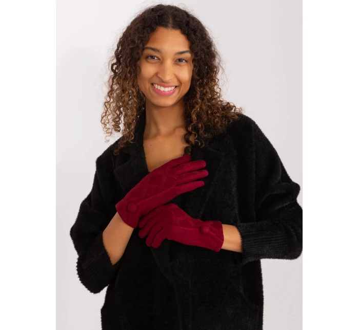 Rękawiczki AT RK model 19381354 bordowy - FPrice