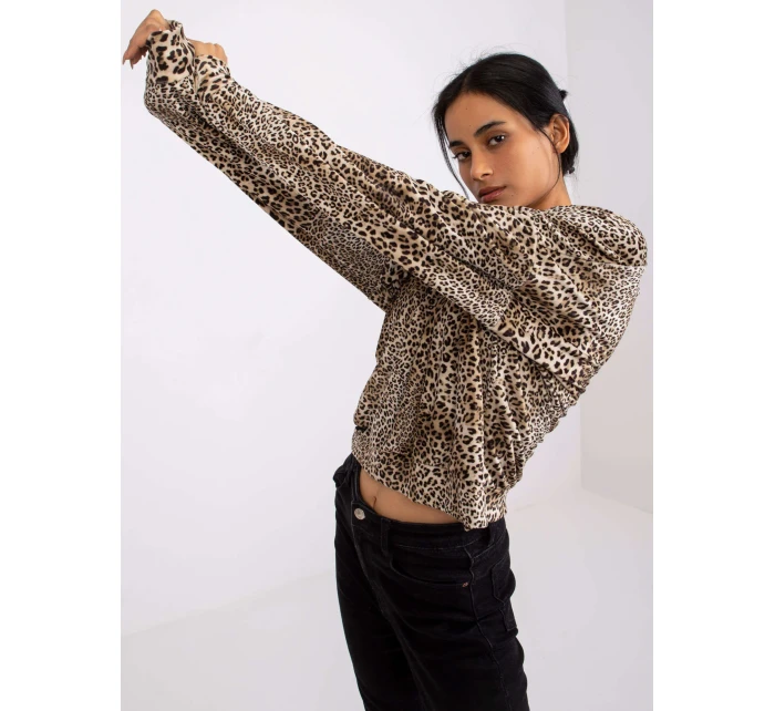 Blúzka DHJ BZ 6550 2.34P čierna a béžová Blúzka DHJ BZ 6550 2.34P čierna a béžová