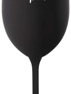 VÍNOPIČKA - čierny pohár na víno 350 ml