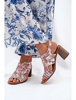 Dámske sandále RM24125 pink - Jezzi