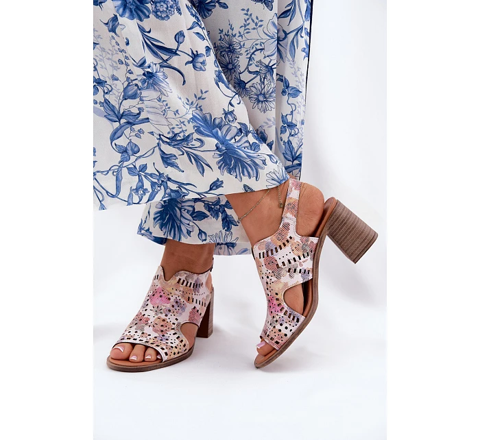 Dámske sandále RM24125 pink - Jezzi