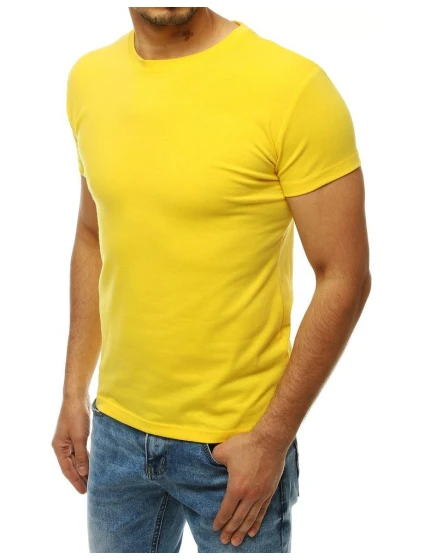Pánské tričko bez potisku žluté Dstreet model 21962402 - FashionStreet