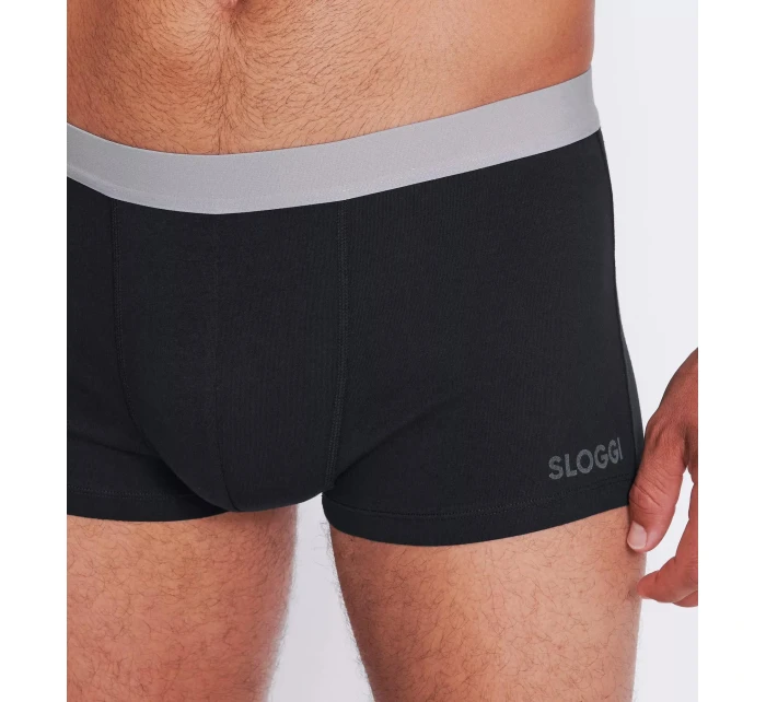Pánske boxerky GO ABC 2.0 Hipster 2P - BLACK - čierna 0004 - SLOGGI Pánske boxerky GO ABC 2.0 Hipster 2P - BLACK - čierna 0004 - SLOGGI