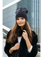 Czapka model 20601810 damska - OFF PINK Czapka model 20601810 damska - OFF PINK