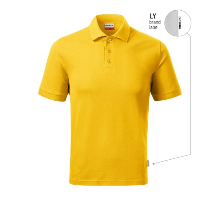 Resist Heavy Polo tričko žlté 04 (štítok značky)