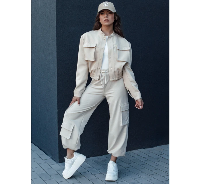 Dámská bunda bomber béžová Dstreet model 21975873 - FashionStreet