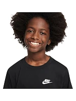 Detské tričko Nike Sportswear čierne FZ5177 010 Detské tričko Nike Sportswear čierne FZ5177 010