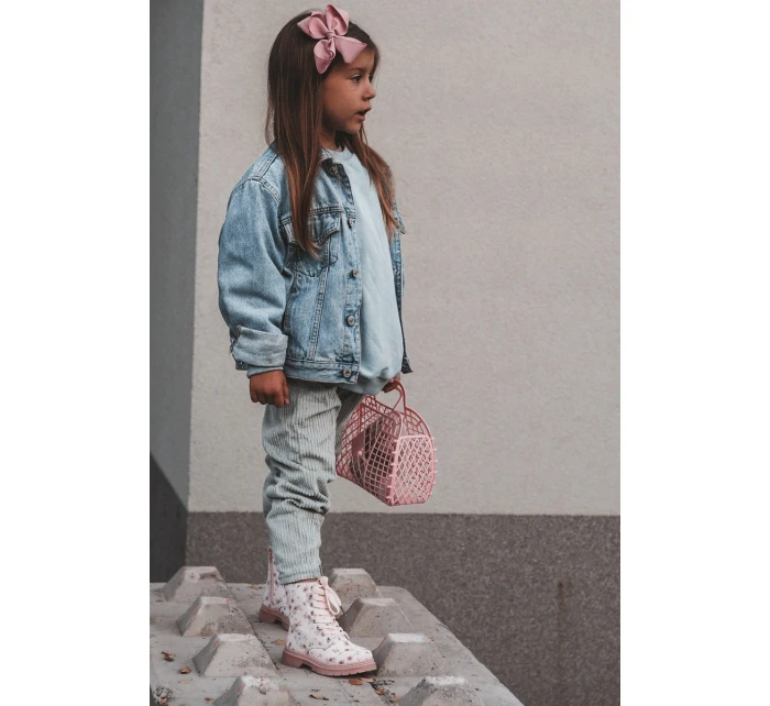 Ocieplane Botki Dziecięce Na Suwak Różowe Dolida Ocieplane Botki Dziecięce Na Suwak Różowe Dolida