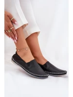 Skórzane Baleriny Maciejka T3512-71 Czarne