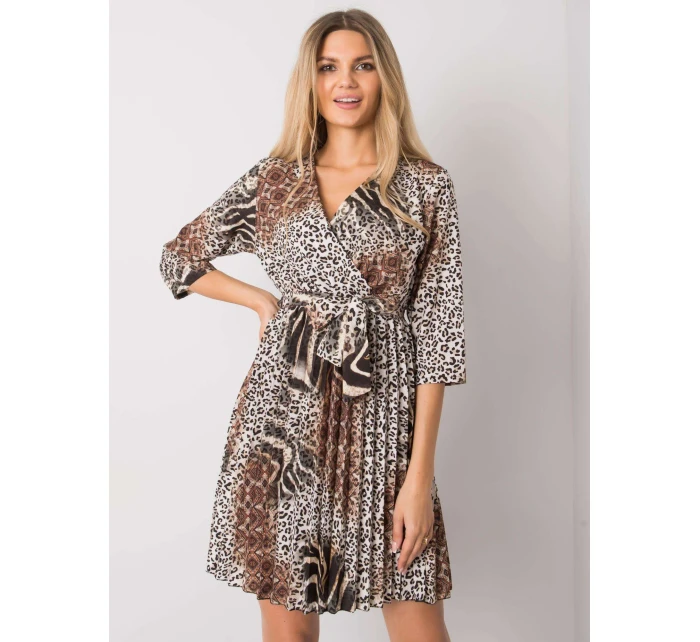 Šaty DHJ SK 11092A 2.01P čierna a béžová Šaty DHJ SK 11092A 2.01P čierna a béžová