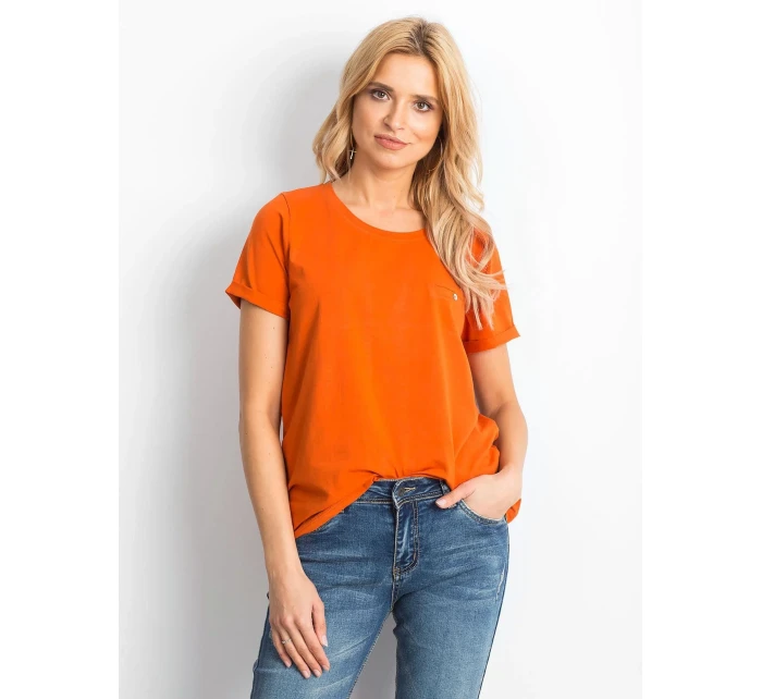 Tričko RV TS 4838.51P tmavo oranžová