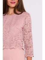 Dámsky overal S381 Powder Pink - Stylove