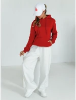 Dámská mikina s kapucí BASIC červená model 21962146 - Dstreet Dámská mikina s kapucí BASIC červená model 21962146 - Dstreet