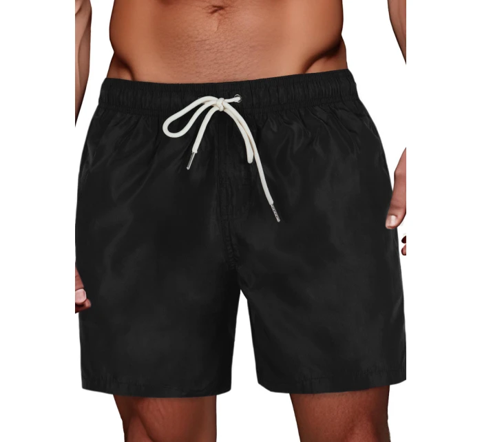 Pánske čierne šortky FashionStreet SX2530 Pánske čierne šortky FashionStreet SX2530