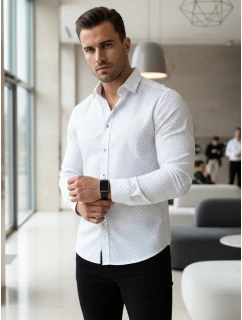 Koszula męska slim fit  biała model 22004907 - FashionStreet