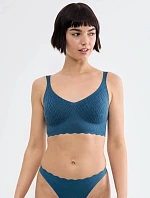 Dámska podprsenka ZERO Feel Bliss Bralette – Smoky Blue – modrá 1692 – SLOGGI