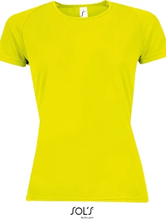 SOL'S Sporty Women Dámské raglánové sportovní tričko model 22524911 neon yellow