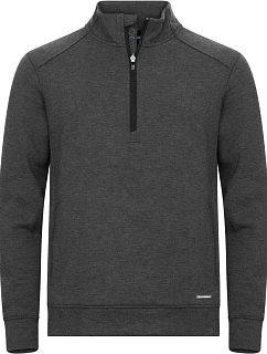 Cutter & Buck Pemberton Half Zip Men Pánska mikina s 1/4 zipsom 68.8434 antracitová melírovaná