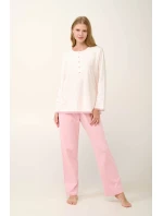 Vamp - Bavlnené dámske pyžamo s gombíkovou légou 21930 - Vamp Vamp - Bavlnené dámske pyžamo s gombíkovou légou 21930 - Vamp