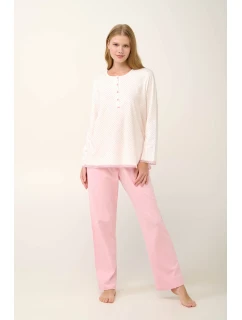 Vamp - Bavlnené dámske pyžamo s gombíkovou légou 21930 - Vamp