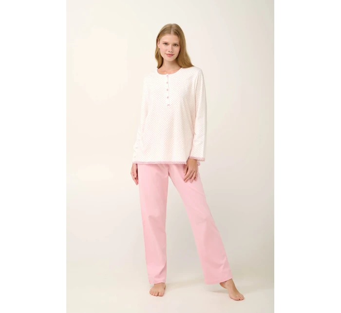 Vamp - Bavlnené dámske pyžamo s gombíkovou légou 21930 - Vamp Vamp - Bavlnené dámske pyžamo s gombíkovou légou 21930 - Vamp