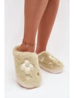 papuče s květinami pistáciové model 21772534 - Boto papuče s květinami pistáciové model 21772534 - Boto