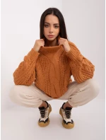 Sweter AT SW model 18909236 jasny brązowy - FPrice