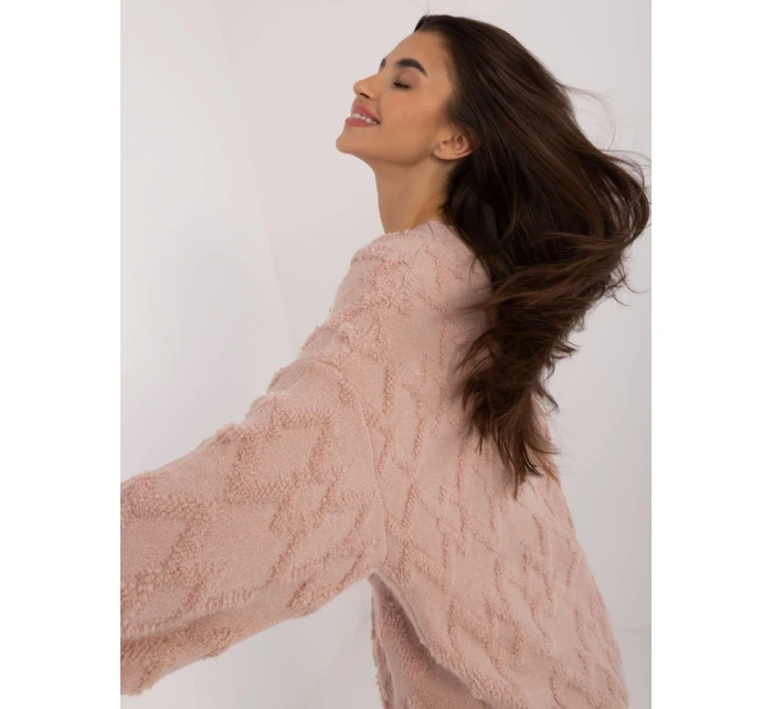 Sweter AT SW model 20470406 ciemny różowy - FPrice