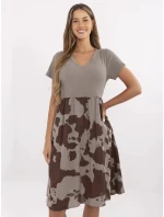 Šaty DHJ SK 253701.80 tmavo lila