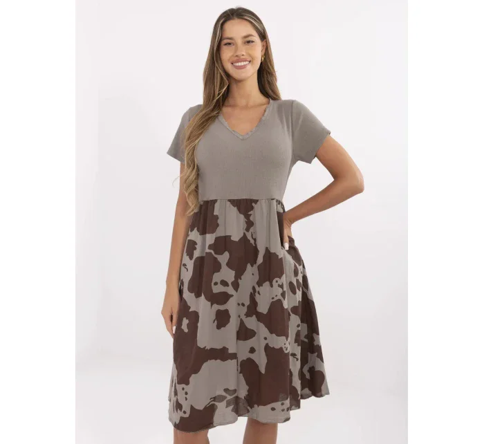 Šaty DHJ SK 253701.80 tmavo lila