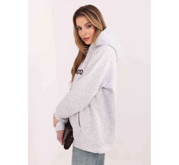 Mikina RV BL A1034.30 melanžová sivá Mikina RV BL A1034.30 melanžová sivá