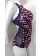 Dámske jednodielne plavky S43D tmavomodré - Self