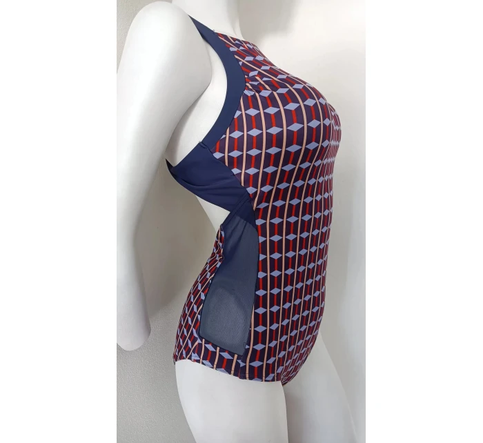 Dámske jednodielne plavky S43D tmavomodré - Self