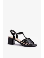Sandále na podpätku model 197091 Krok vo veľkom štýle