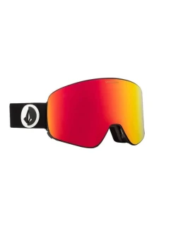 Snowboardové okuliare Volcom GARDEN GLOSS BLACK/RED CHROME (VG0122100)