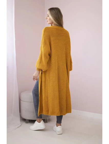 Sveter dlhý sveter horčicovej farby
