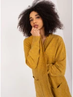 Sweter PM SW model 21302236 ciemny żółty - FPrice Sweter PM SW model 21302236 ciemny żółty - FPrice