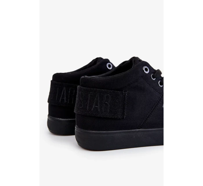 Dámské klasické vysoké tenisky Big Star LL274001 Černé Dámské klasické vysoké tenisky Big Star LL274001 Černé