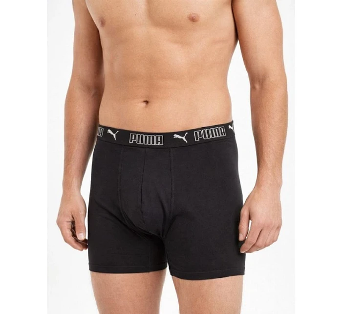Pánské boxerky Puma Long 3-Pack černé pohodlné