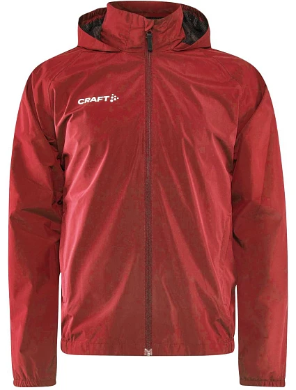 Craft Teamwear Evolve Rain Jacket M – ľahká pánska bunda do dažďa 82.3819 jasne červená Craft Teamwear Evolve Rain Jacket M – ľahká pánska bunda do dažďa 82.3819 jasne červená