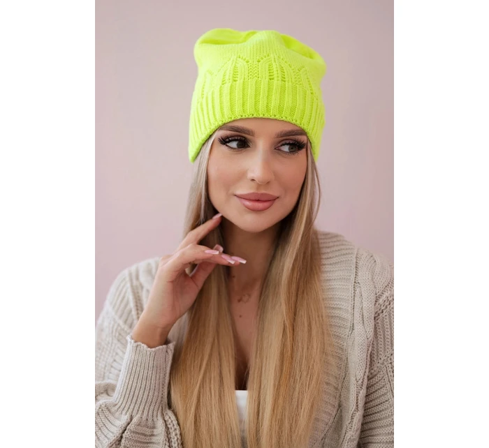 Dámska čiapka Irmina K333 green neon