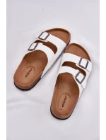 Dámské Pantofle Na Platformě S Přezkami Bílé model 21694124 - EVENTO